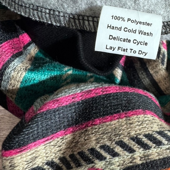 Like New- Colorful Striped Western Bomber Jacket - Picture 6 of 6
